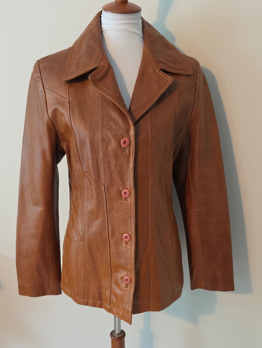 Wilsons Maxima Classic Brown Leather Jacket for Women